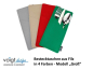Preview: BESTECKTASCHE aus FILZ "Groß" Platzset Tischdeko (4 Farben) Made in GERMANY